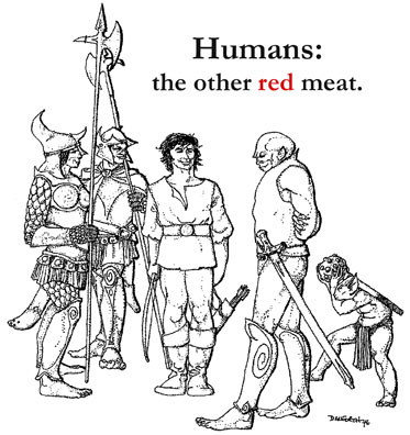 Humans:  the other Red Meat